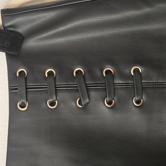 Faur leather mini skirt Sz S - Picture 4 of 12